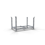 Pallet | series 50116 | Stacking pallet Filling dimensions: 1.43 m x 0.87 m x 0.69 mStandpipes and crossbars made of 60 x 60 mm square tube